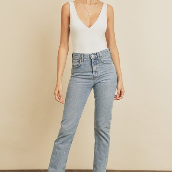 NWT V-neck And Back Bodysuit - Picture 5 of 5